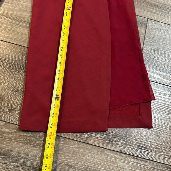 Halston heritage/ luxury wear/ CD Burgundy Jumpsuit/ woman’s 10/ - Picture 14 of 15